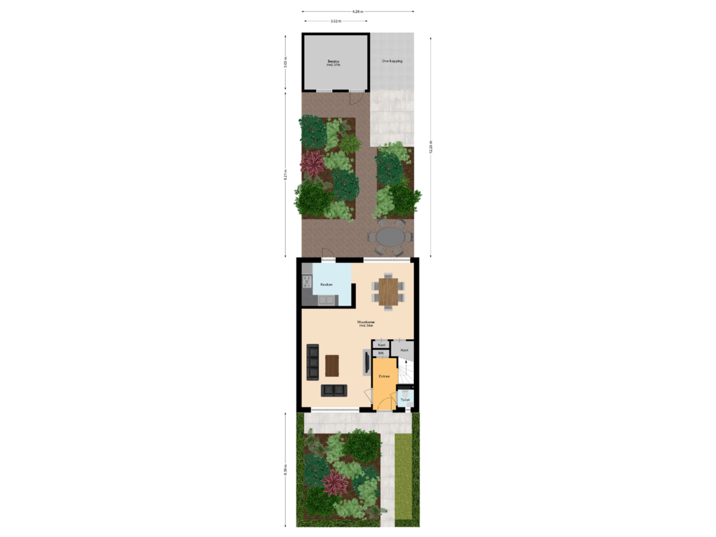 Bekijk plattegrond van Situatie van Frisostraat 5