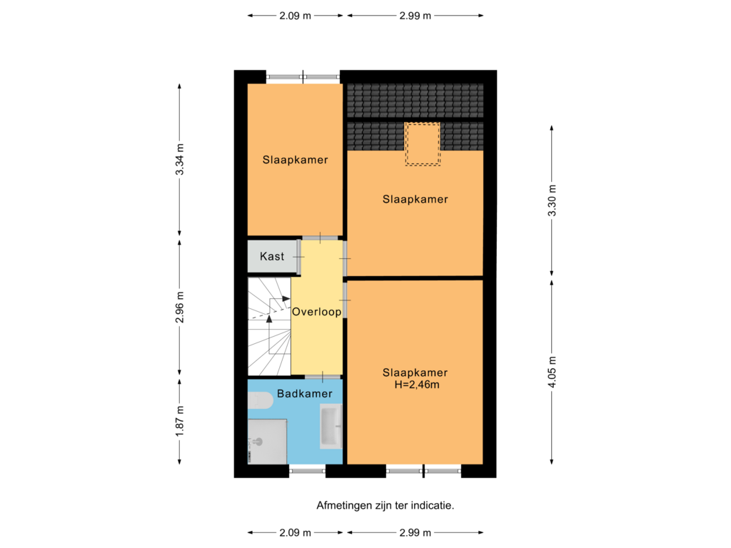 Bekijk plattegrond van Verdieping 1 van Chrysantenlaan 5