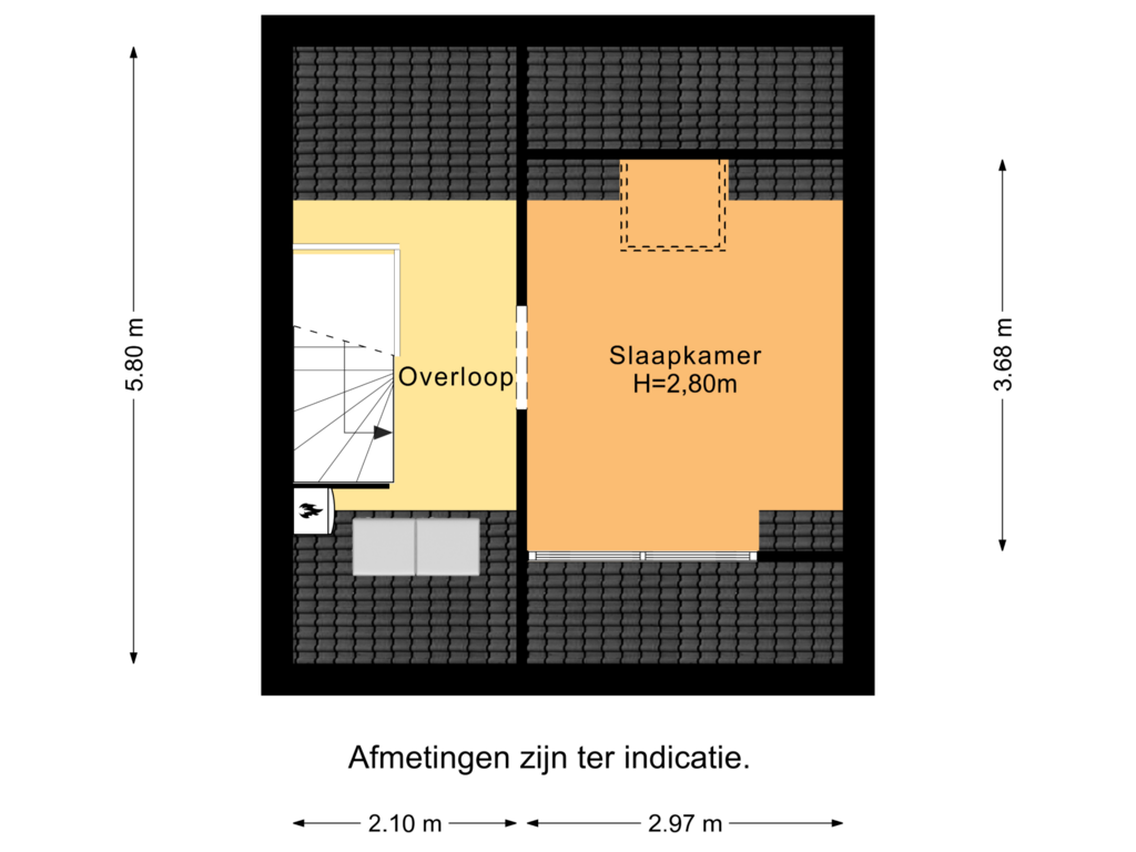 Bekijk plattegrond van Verdieping 2 van Chrysantenlaan 5