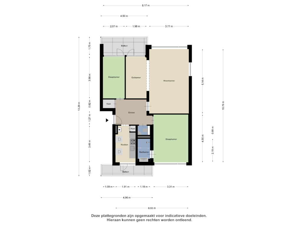 View floorplan of Appartement of Nieuwenoord 194