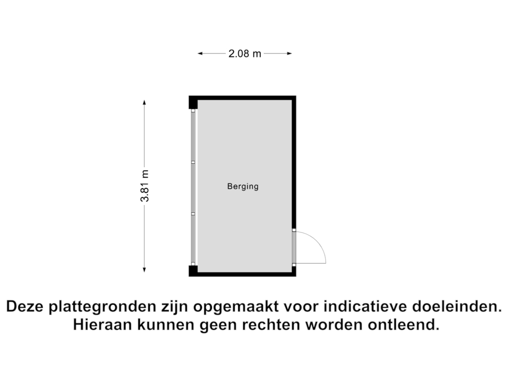 View floorplan of Berging of Nieuwenoord 194