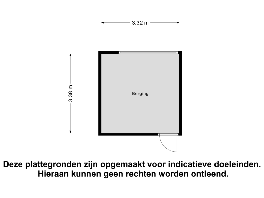 Bekijk plattegrond van Berging van Chrysantstraat 86