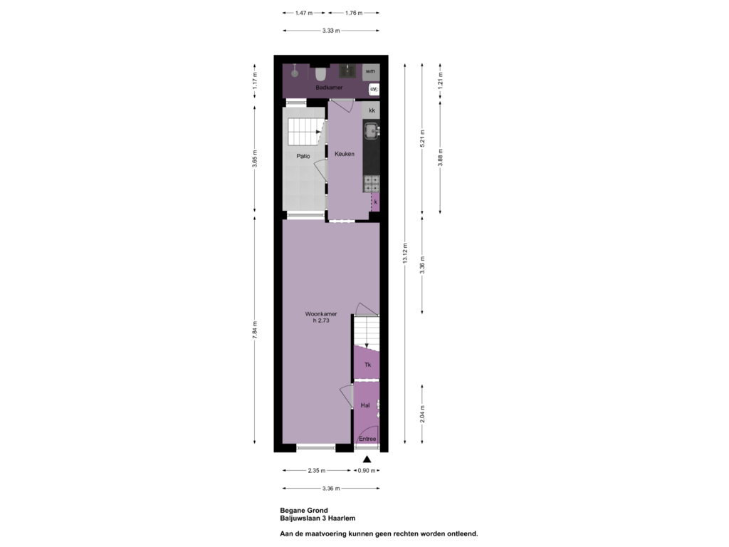 View floorplan of Begane Grond of Baljuwslaan 3