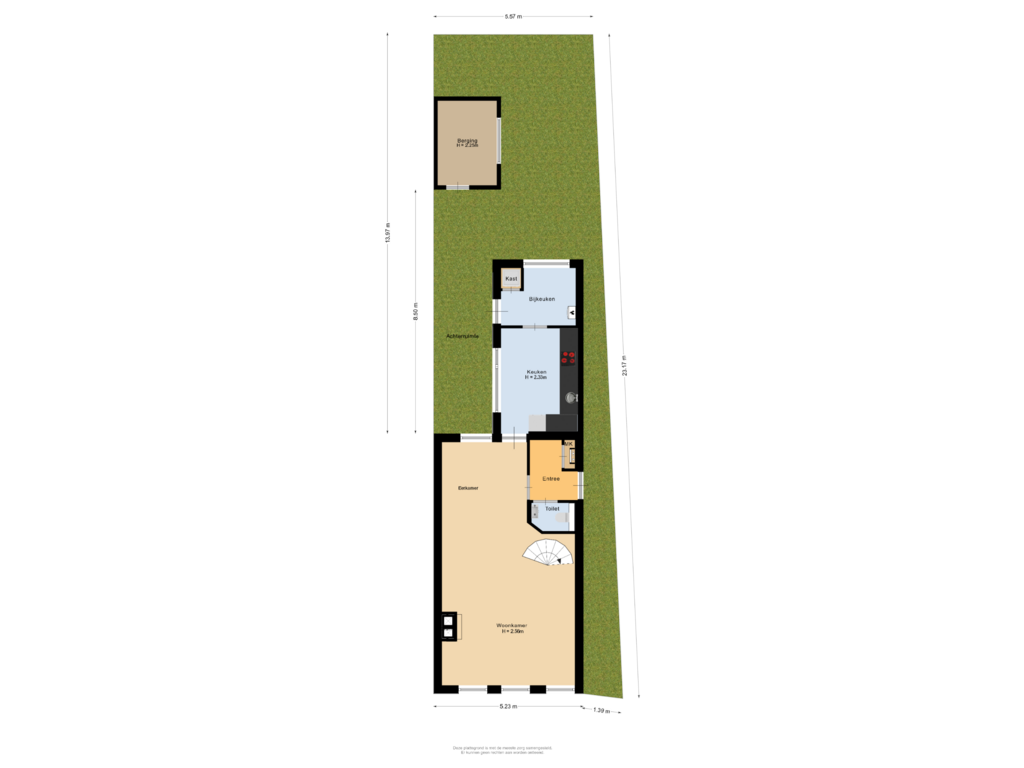 Bekijk plattegrond van Situatie van Meidoornstraat 31