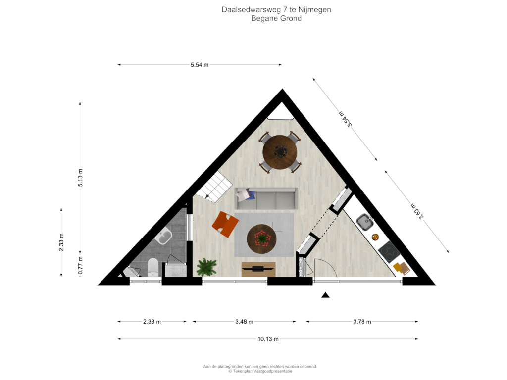 View floorplan of Begane Grond of Daalsedwarsweg 7