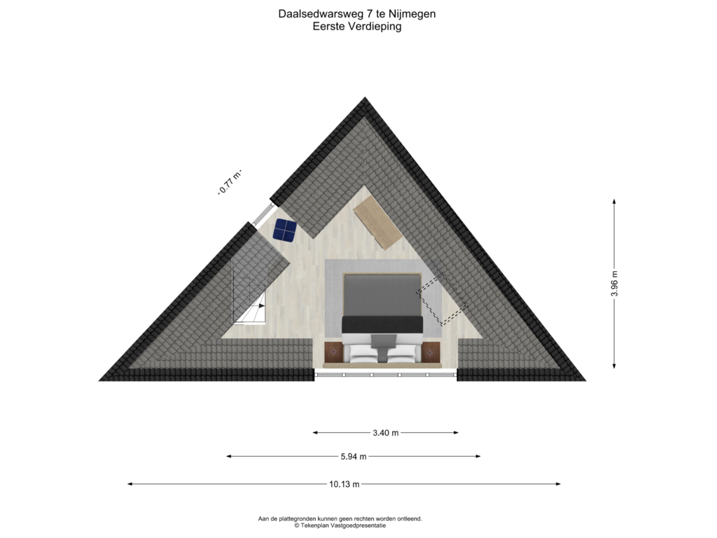 View floorplan of Eerste Verdieping of Daalsedwarsweg 7