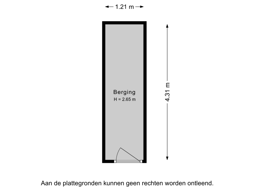 Bekijk plattegrond van Berging van Landingsplaats 7