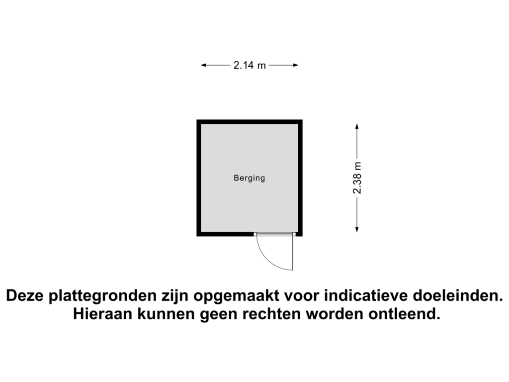 Bekijk plattegrond van Berging van Grubbenvorstkade 79