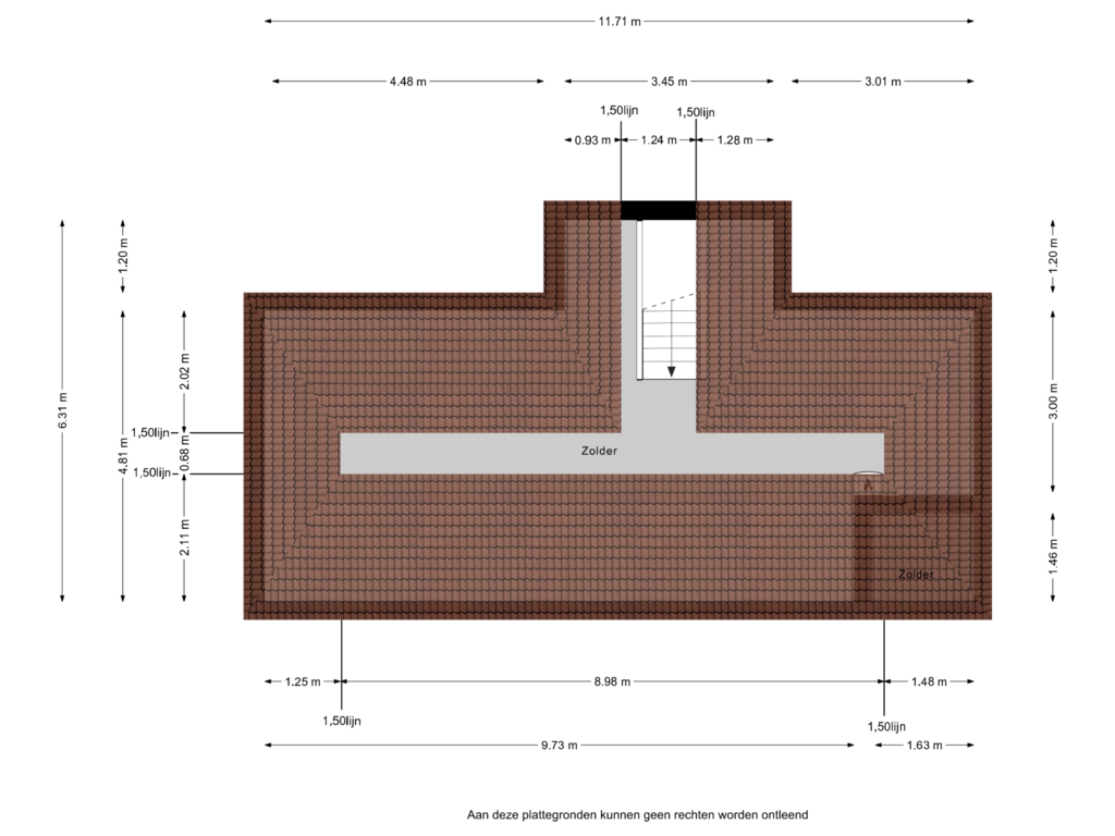 Bekijk plattegrond van Zolder van Rooiseweg 5-A