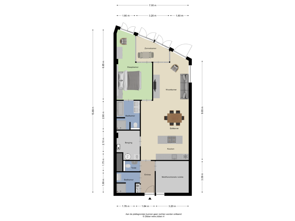 Bekijk plattegrond van Appartment 2 van Looskade 2-D