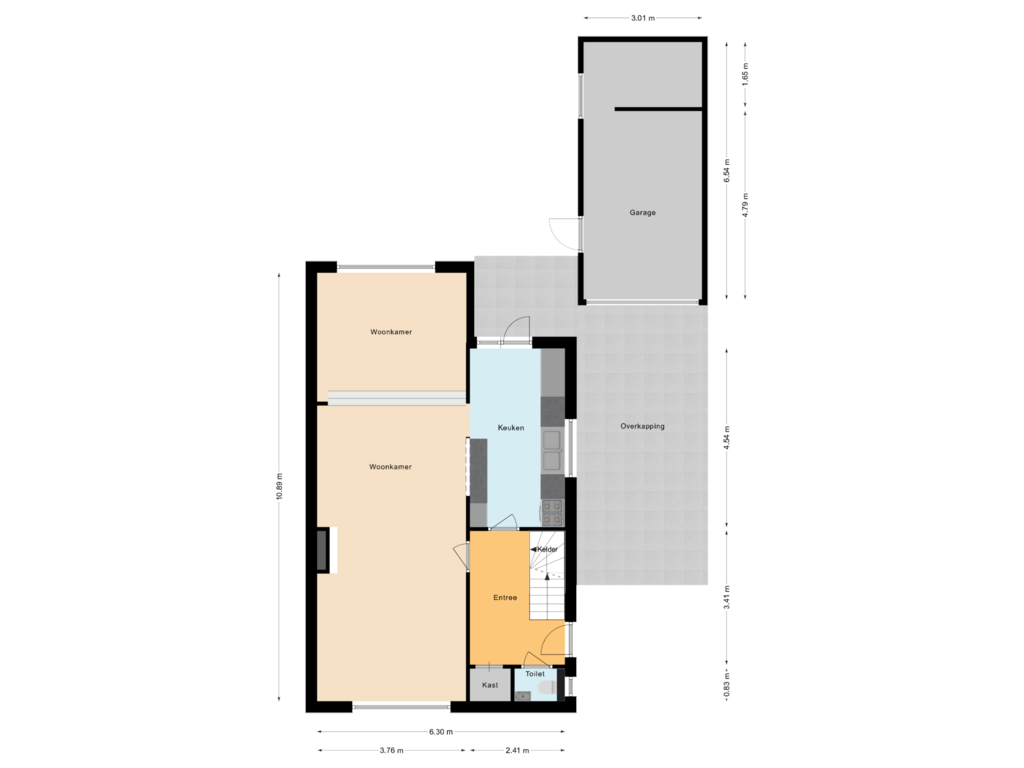 Bekijk plattegrond van Begane grond van Beukenlaan 80