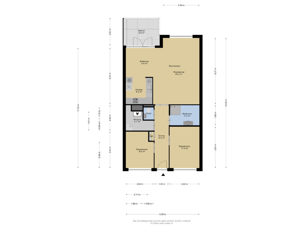 View floorplan of Derde Verdieping of De Arc 157