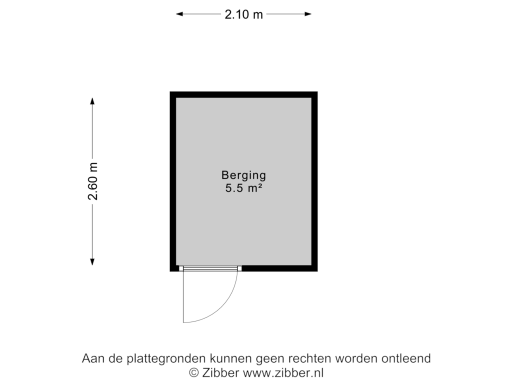 View floorplan of Berging of De Arc 157