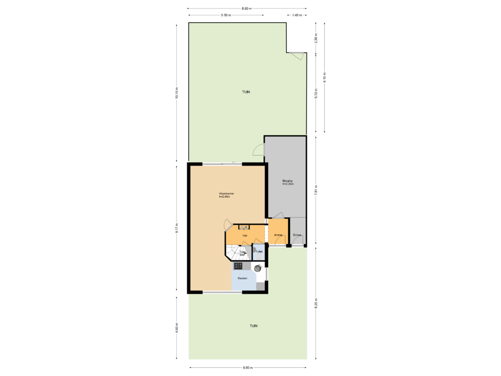 Bekijk plattegrond van Situatie van Calslaan 16