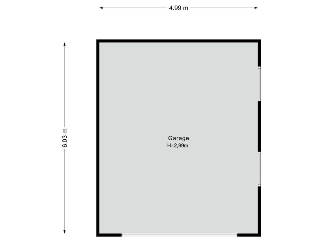 Bekijk plattegrond van Garage van Wallerweg 50