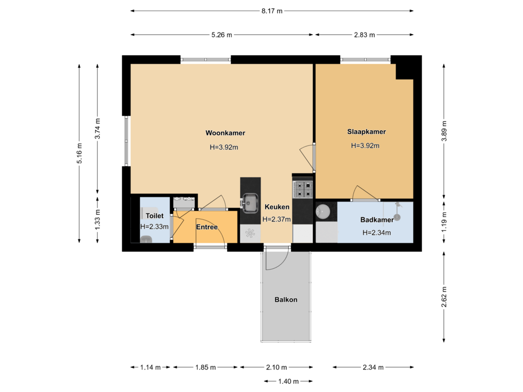 Bekijk plattegrond van First floor van Pippelingstraat 45