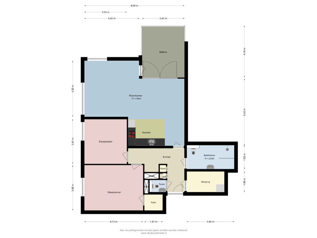 Bekijk plattegrond van Appartement van Buizerdhof 22