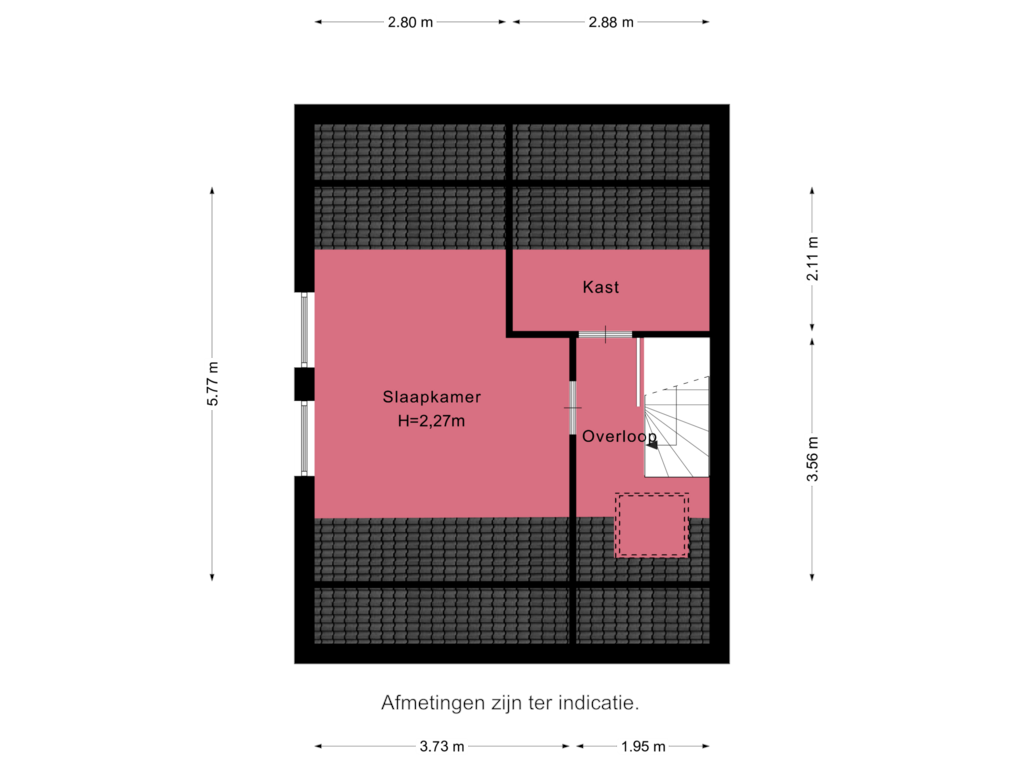 View floorplan of Verdieping 2 of Dorpstraat 70