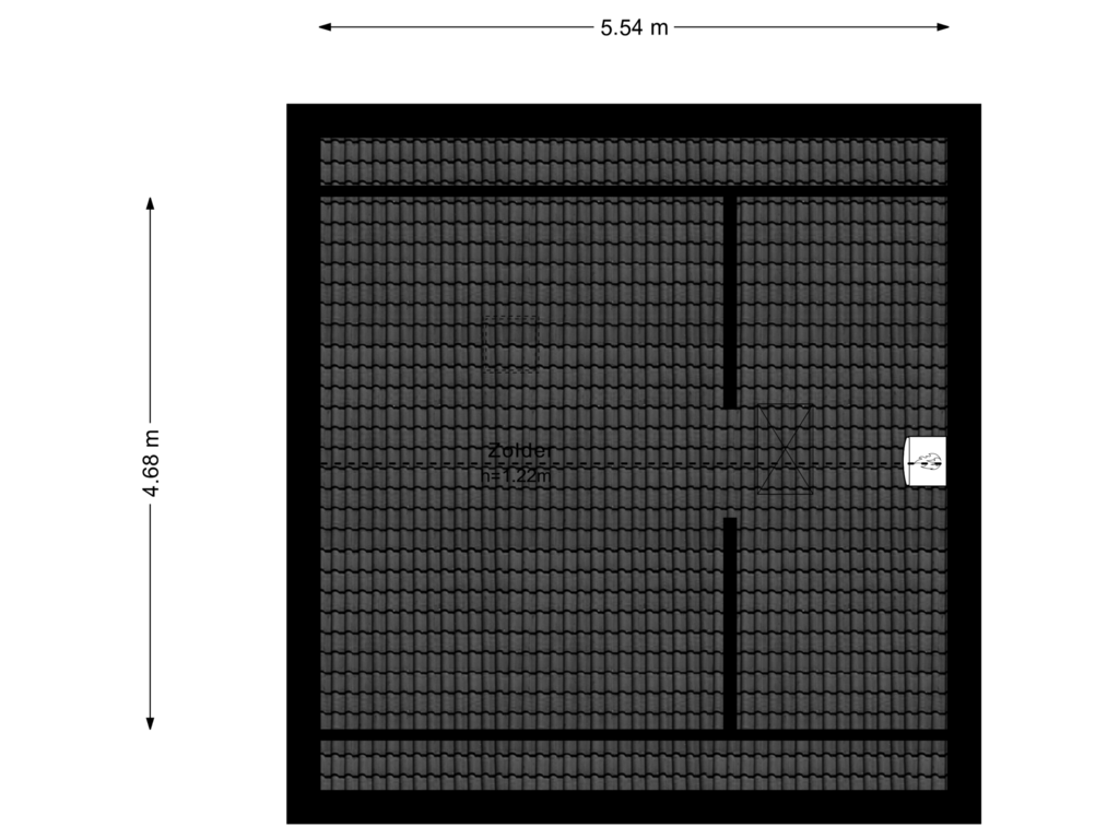 Bekijk plattegrond van 2e Verdieping van Oude Singel 38