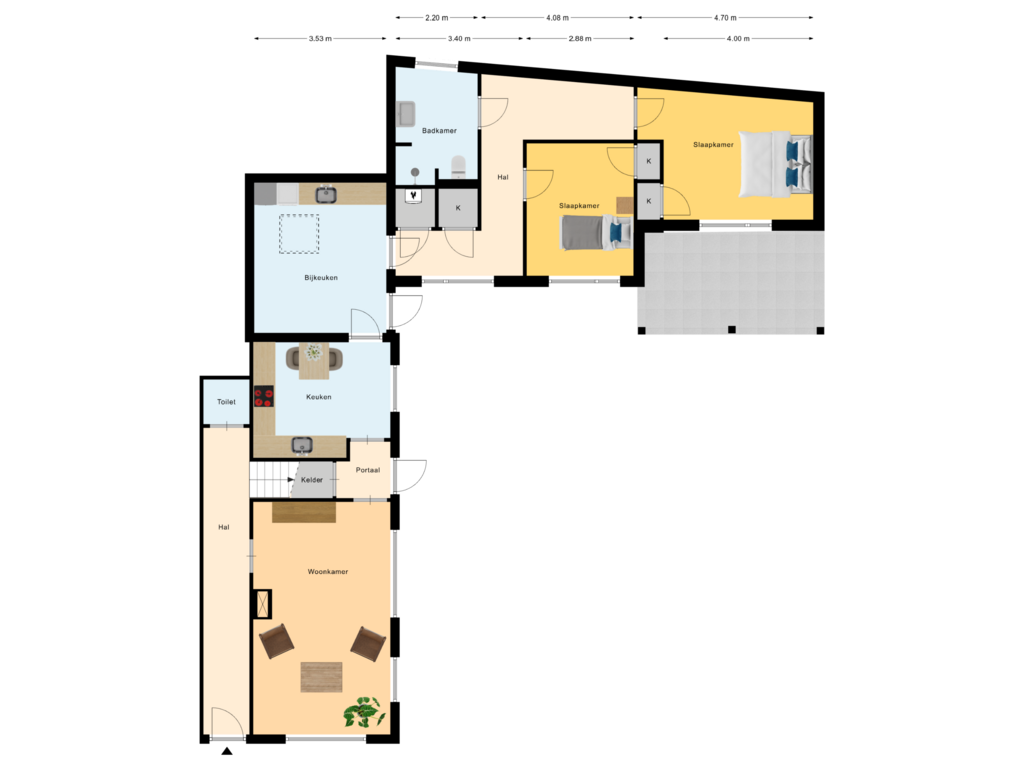 Bekijk plattegrond van Begane Grond van Zenderseweg 17