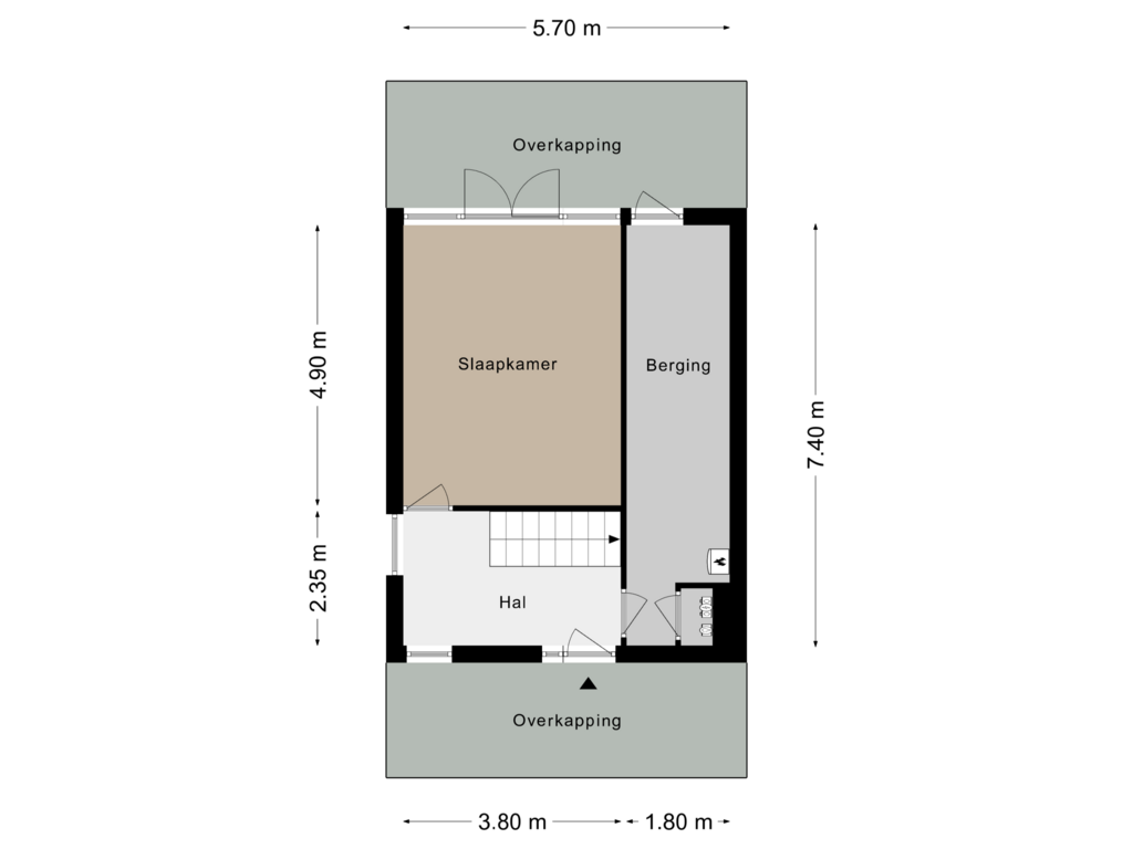 Bekijk plattegrond van Begane grond van Unescostraat 1