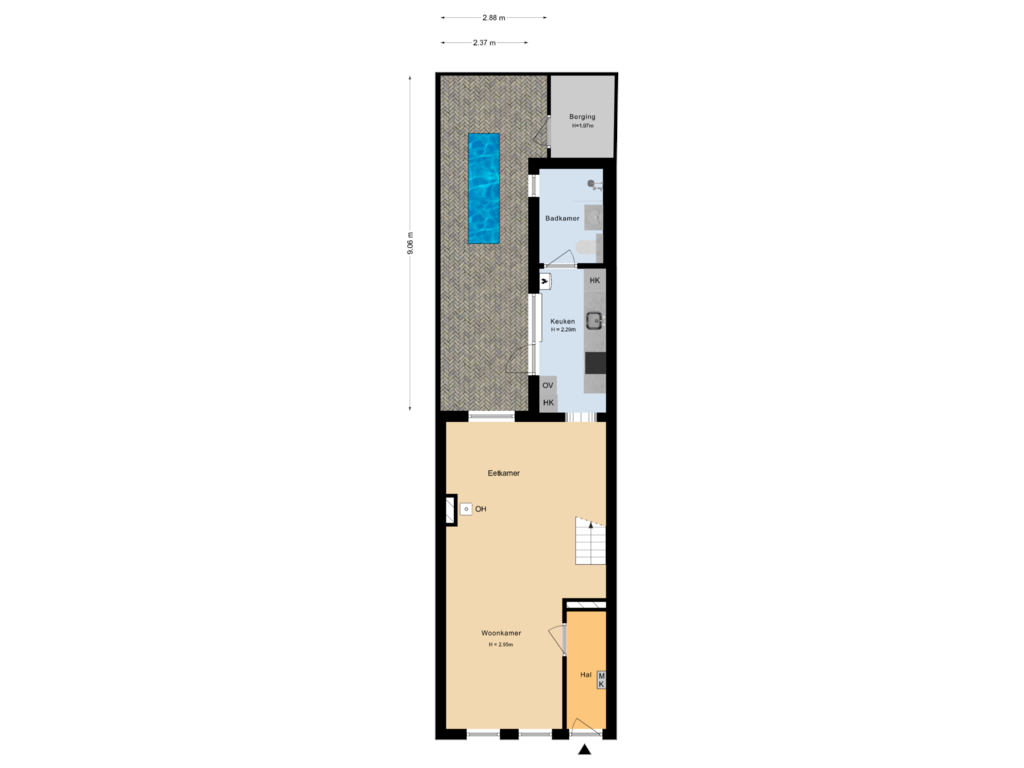 View floorplan of Situatie of Nieuwe Koekoekstraat 86