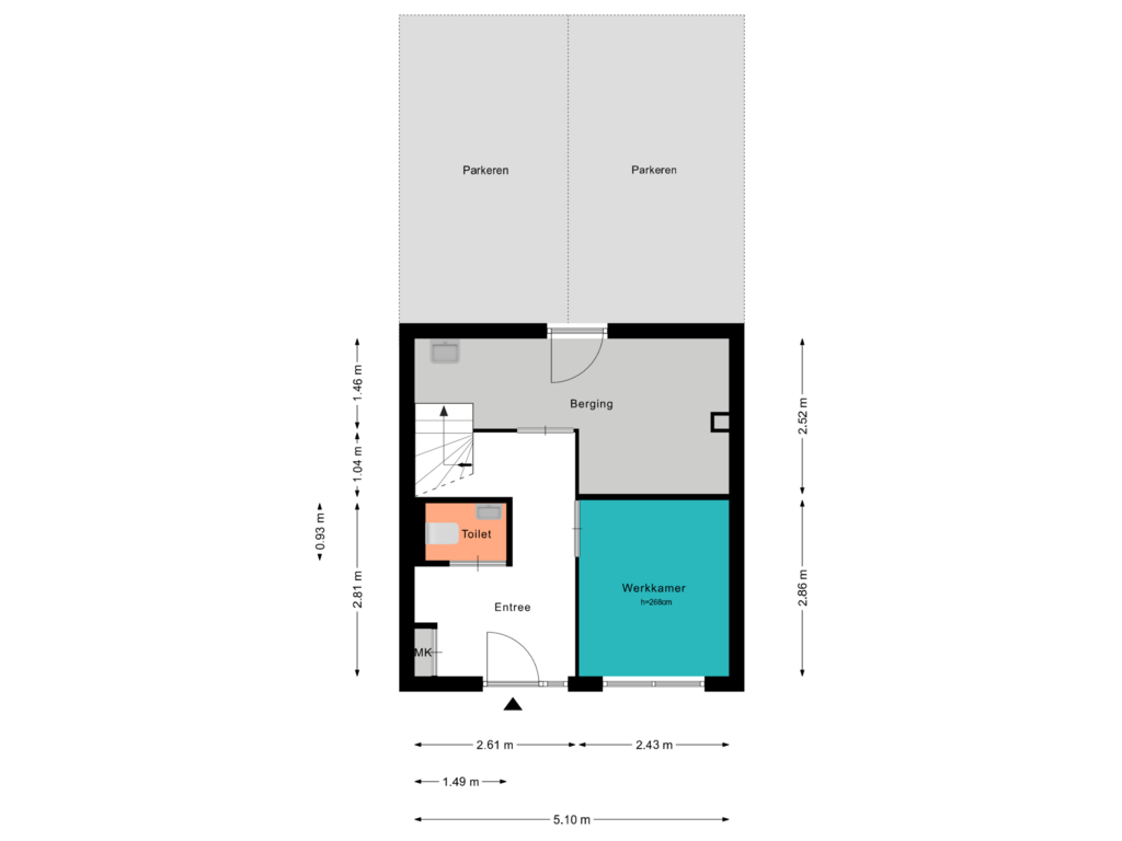 Bekijk plattegrond van Begane Grond van Kallameer 53