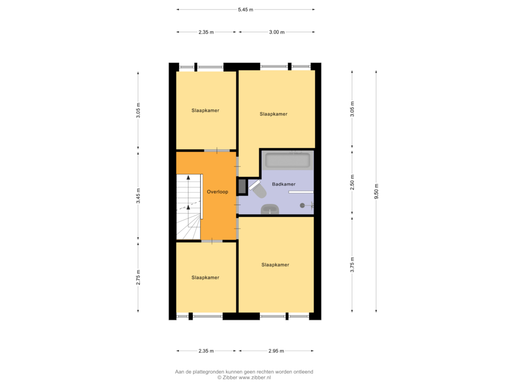 View floorplan of Eerste berdieping of Brouwerij 46