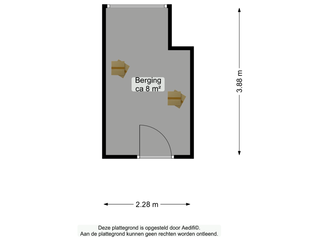 View floorplan of Souterrain of Schubertlaan 48