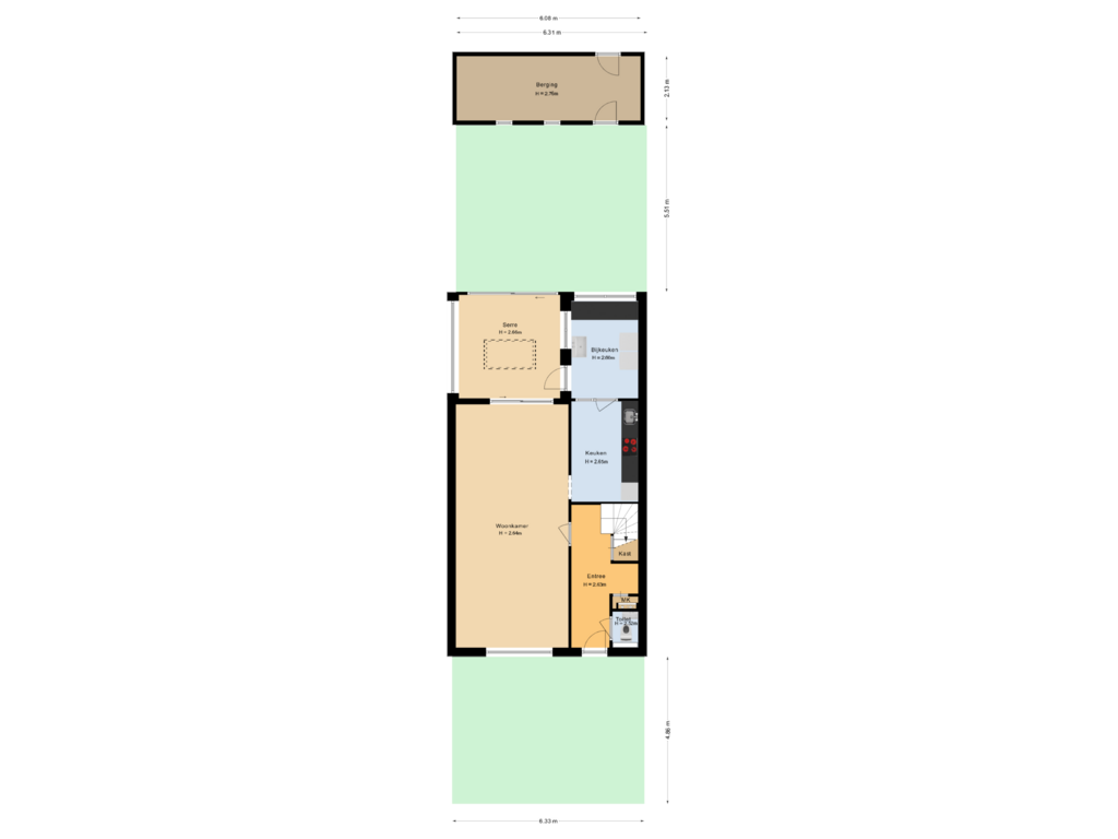 Bekijk plattegrond van Situatie van Sweelincklaan 43