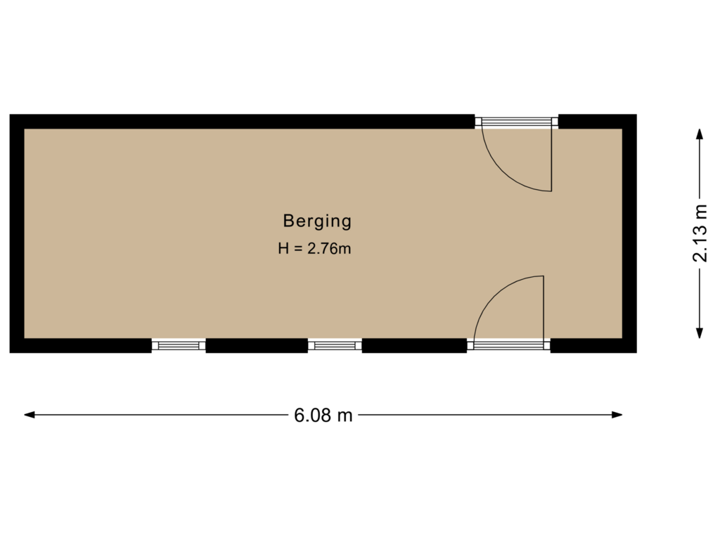 Bekijk plattegrond van Berging van Sweelincklaan 43