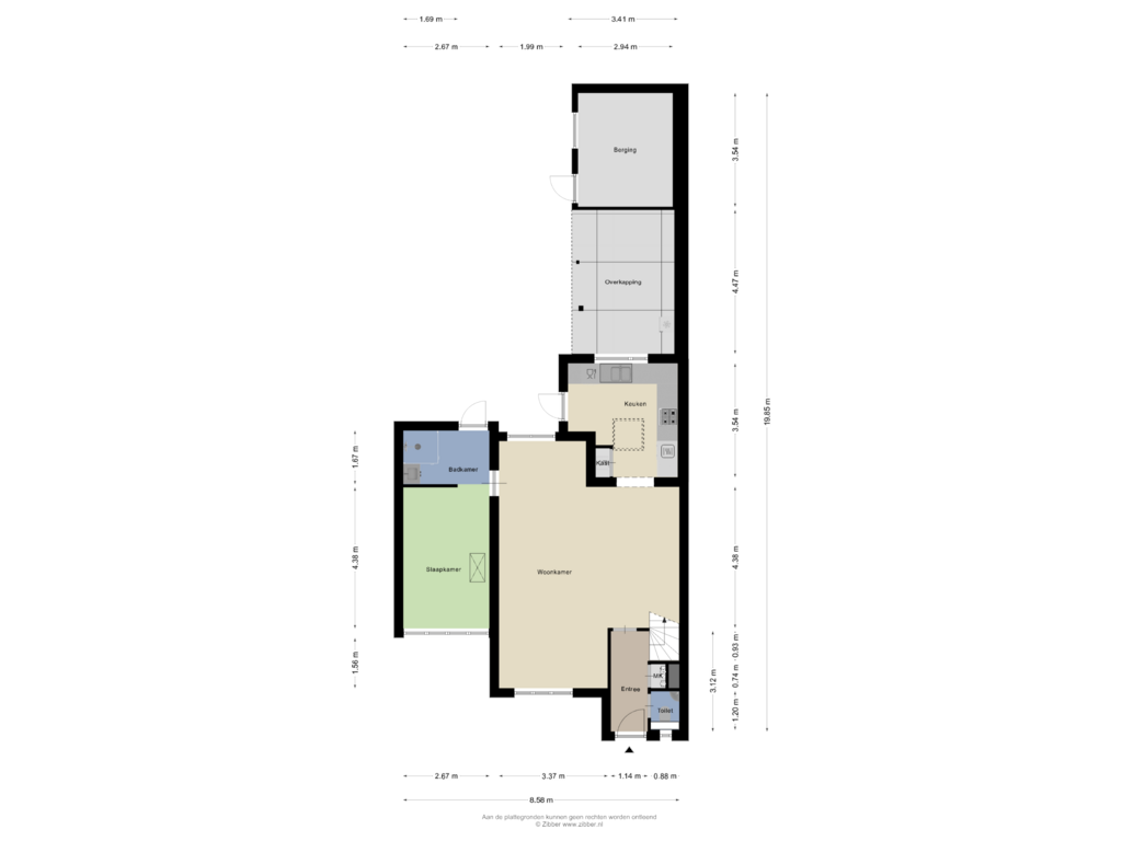 Bekijk plattegrond van Begane Grond van Balijehof 36