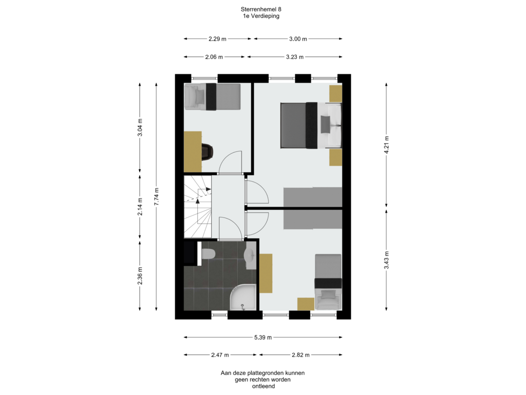 View floorplan of 1e Verdieping of Sterrenhemel 8