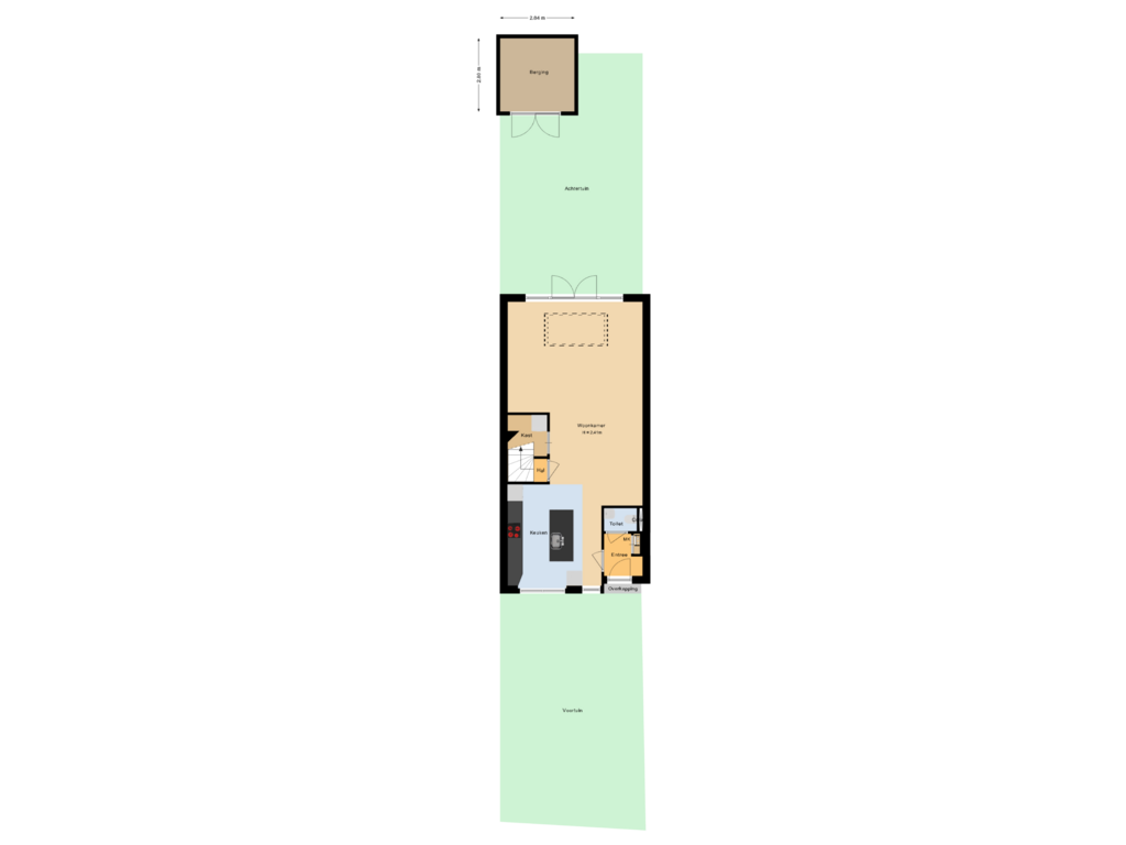 Bekijk plattegrond van Situatie van Viergang 52