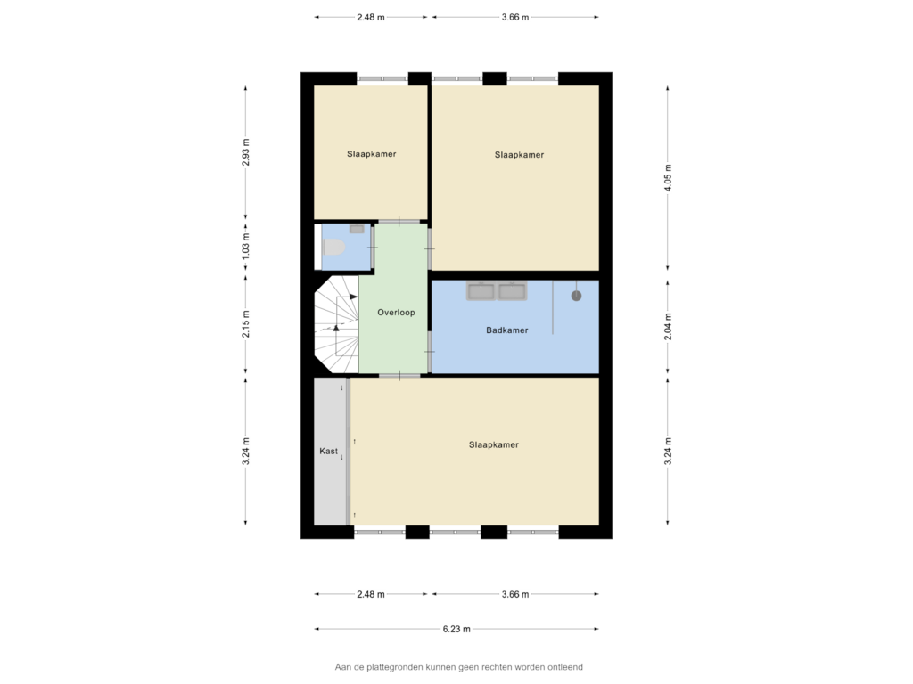 Bekijk plattegrond van Eerste verdieping van Oberon 25