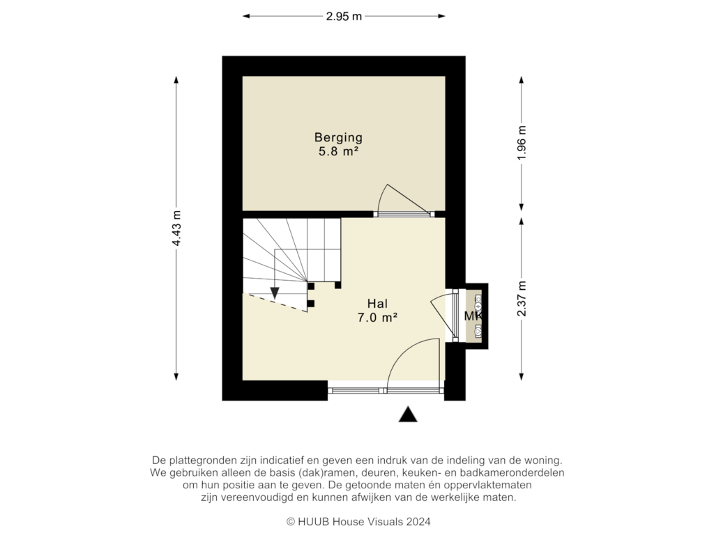 View floorplan of Begane Grond of Kebajastraat 39