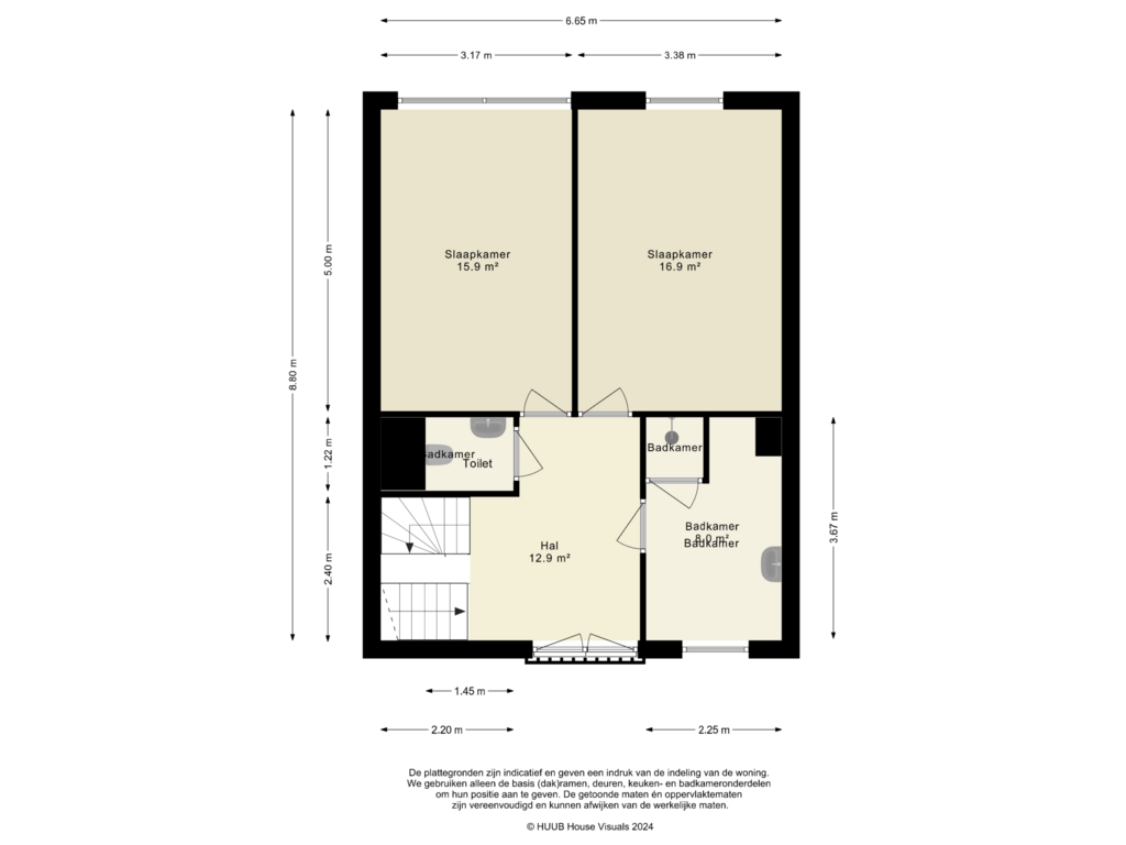 View floorplan of 2e Verdieping of Kebajastraat 39