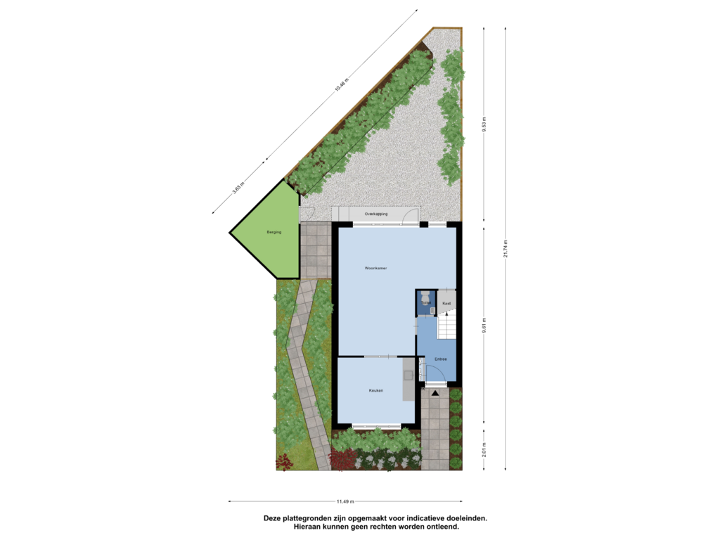 View floorplan of Begane Grond_Tuin of Tjalk 38 10