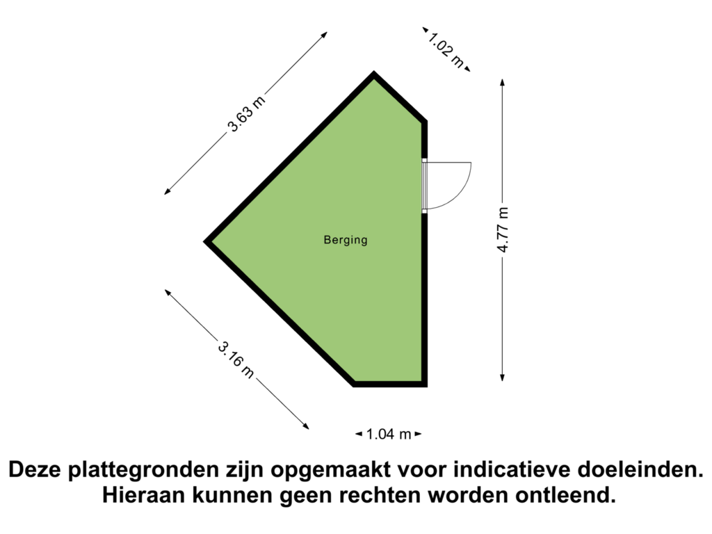 View floorplan of Berging of Tjalk 38 10