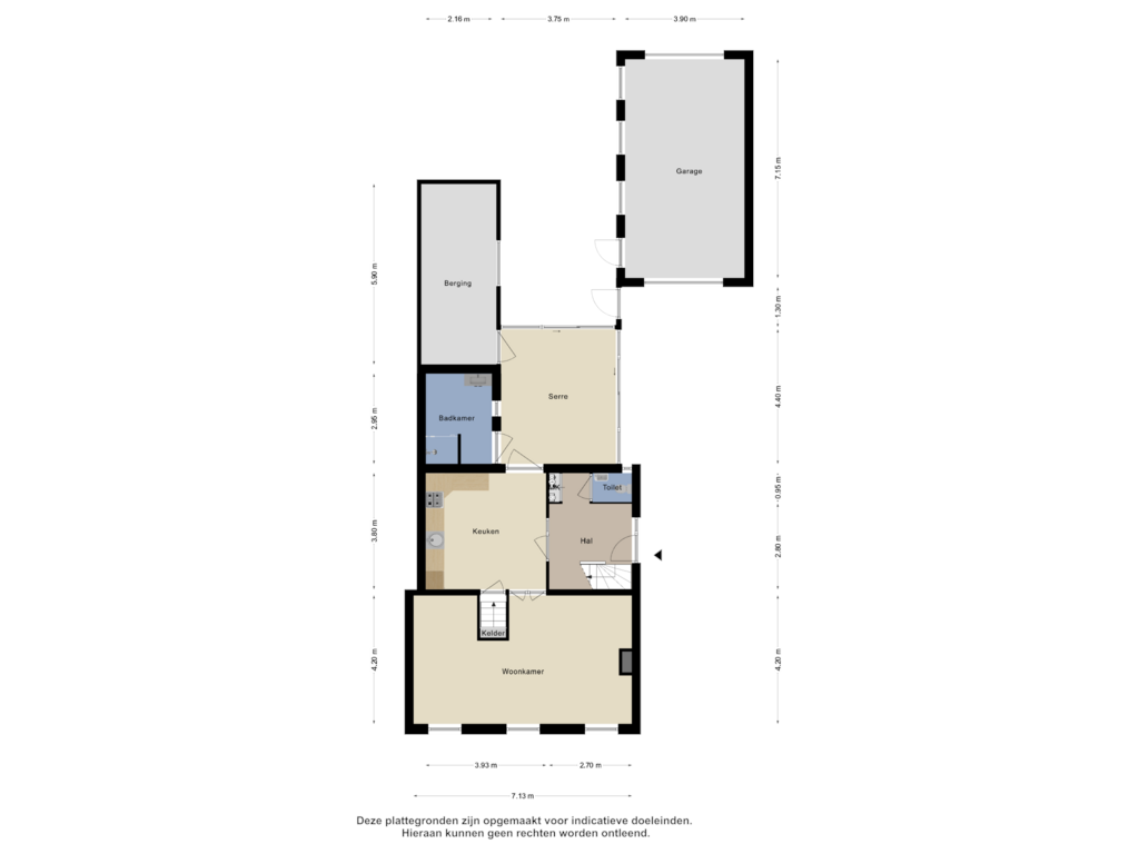 View floorplan of Begane Grond of Eikenlaan 71