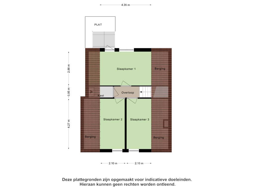 View floorplan of Eerste Verdieping of Eikenlaan 71