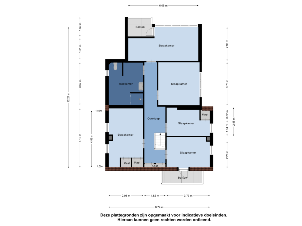 View floorplan of Eerste Verdieping of Reitsmastrjitte 65