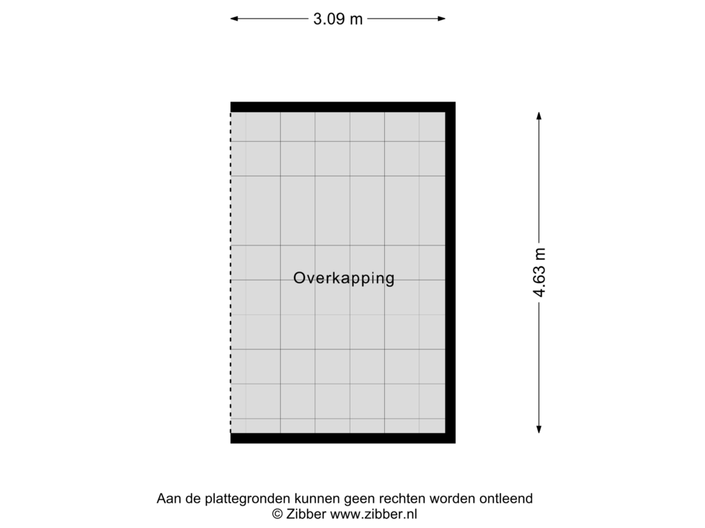 View floorplan of Overkapping of Mozartplein 45