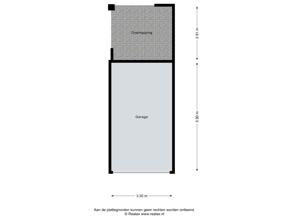 View floorplan of Garage of Antillenstraat 30