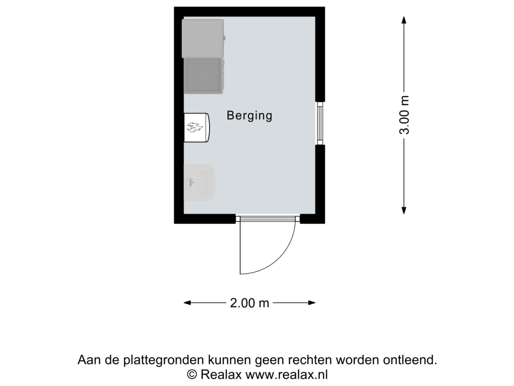 View floorplan of Berging of Antillenstraat 30