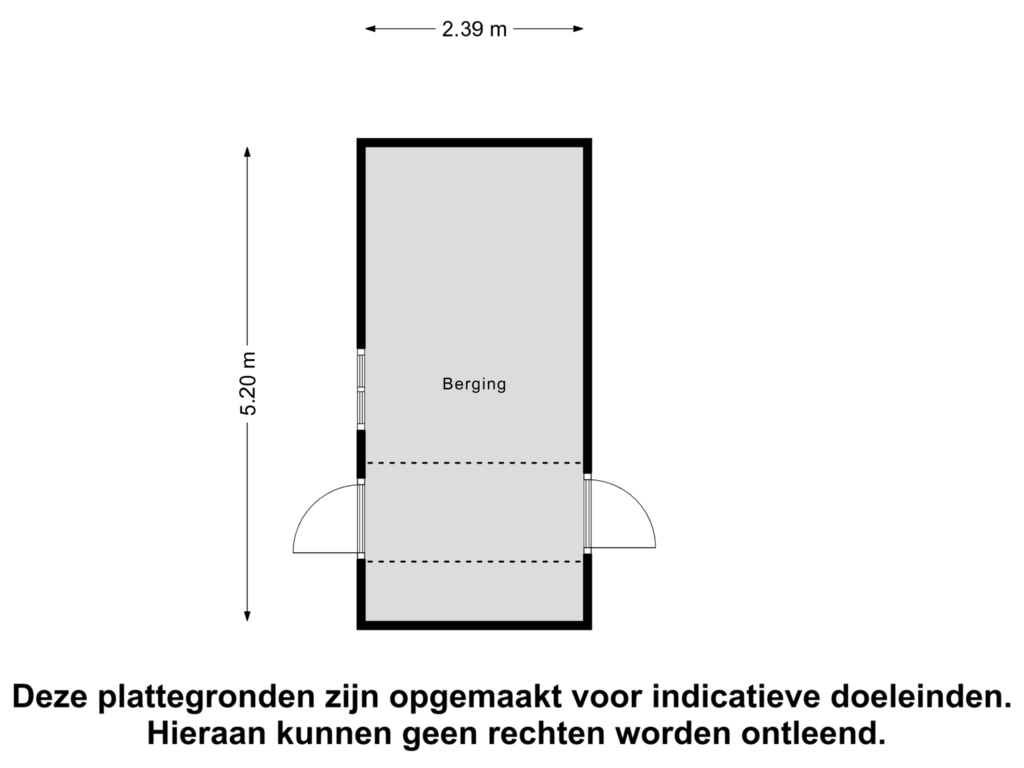 View floorplan of Berging of Batavierenplantsoen 16