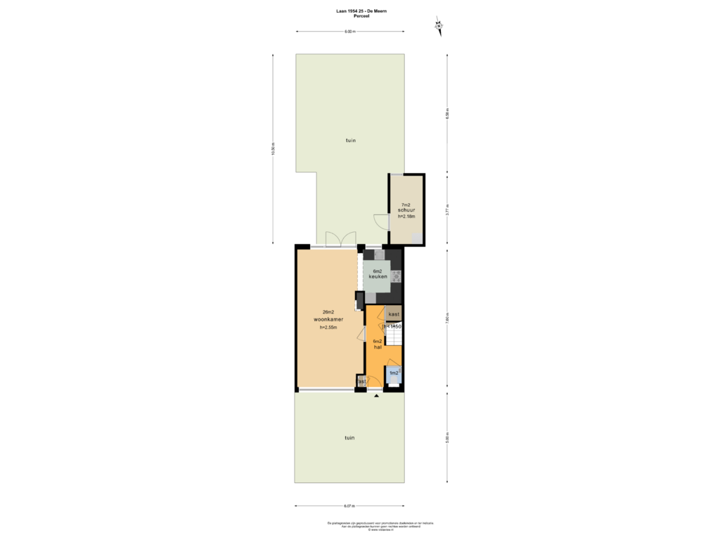 Bekijk plattegrond van PERCEEL van Laan 1954 25