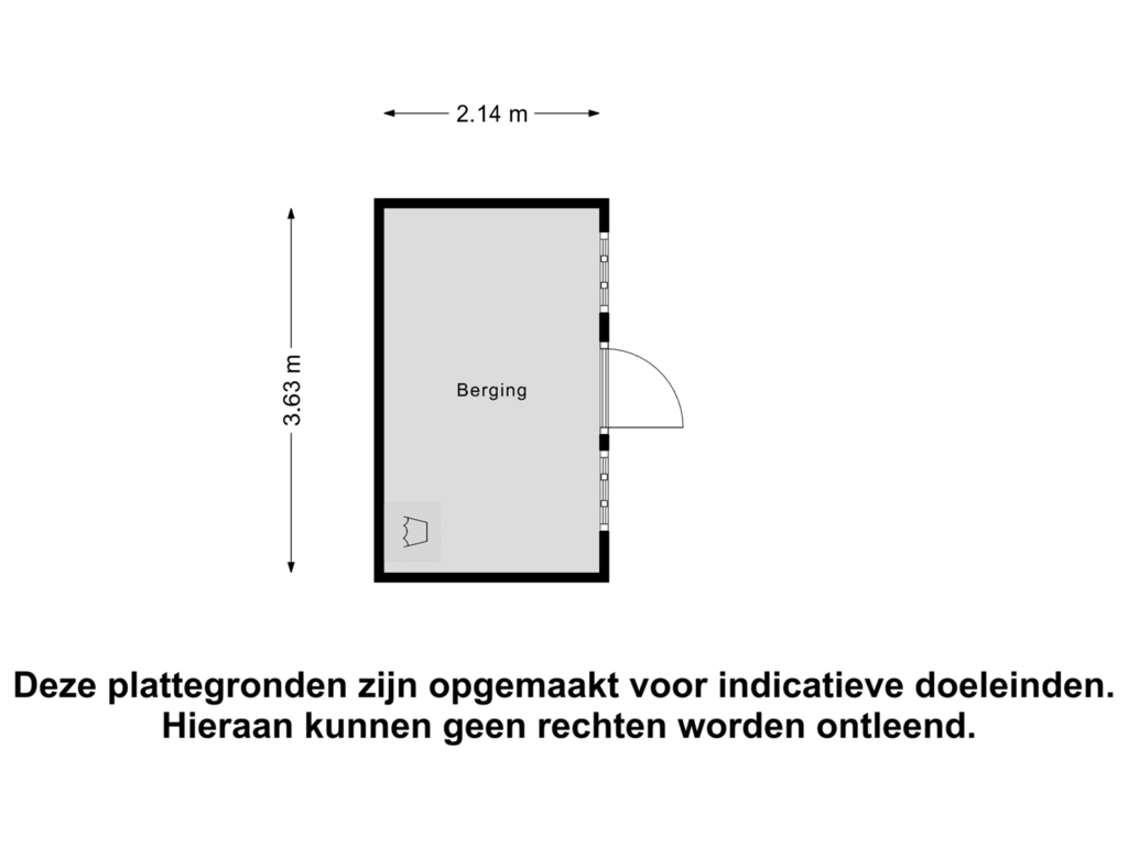 View floorplan of Berging of Lindestraat 16