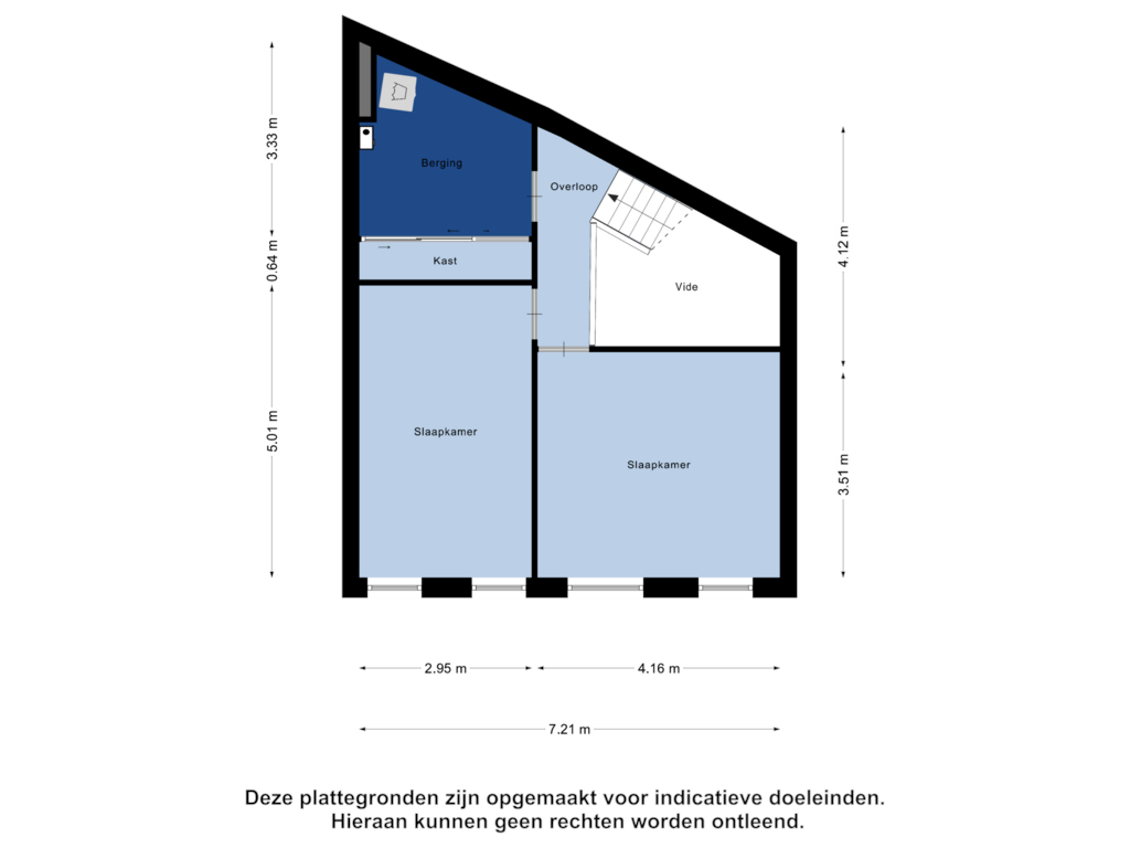 Bekijk plattegrond van Tweede Verdieping van Rafaëlstraat 45