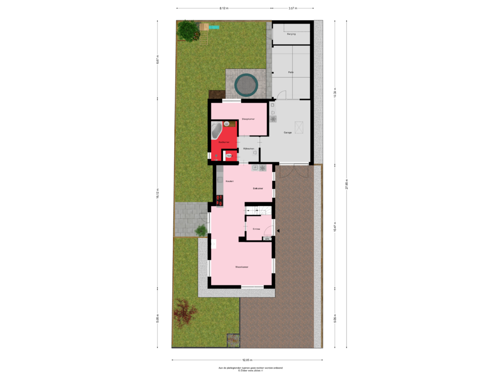 View floorplan of Begane Grond_Tuin of Gealstrjitte 25